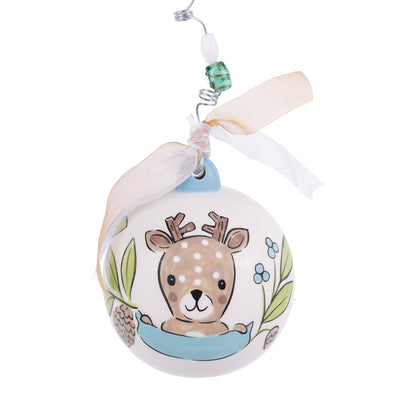 Baby Boy Deer 1st Christmas Ornament