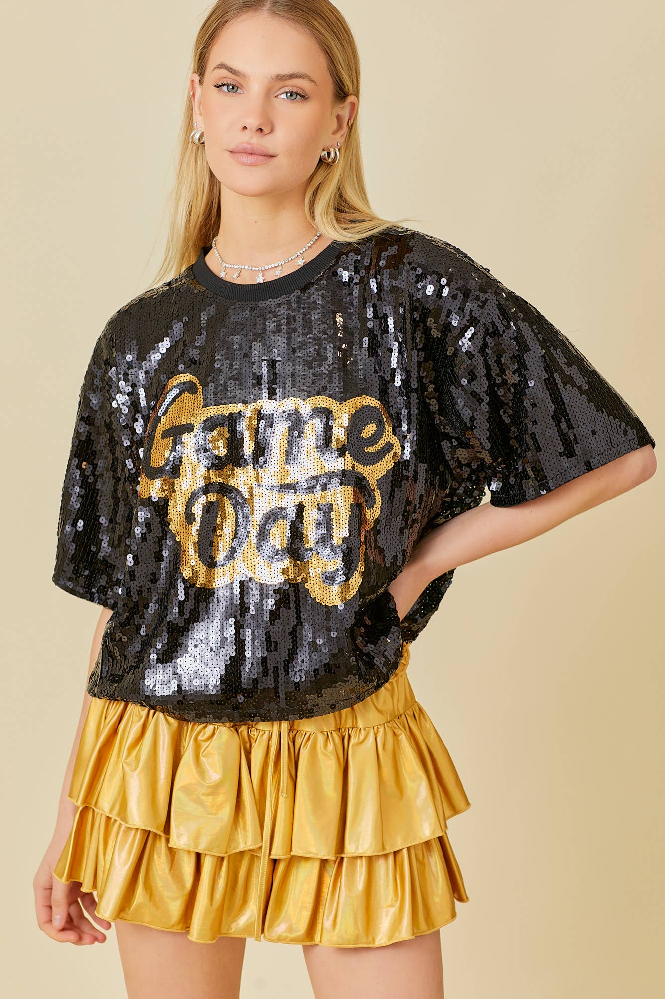 Game Day Sequin Top