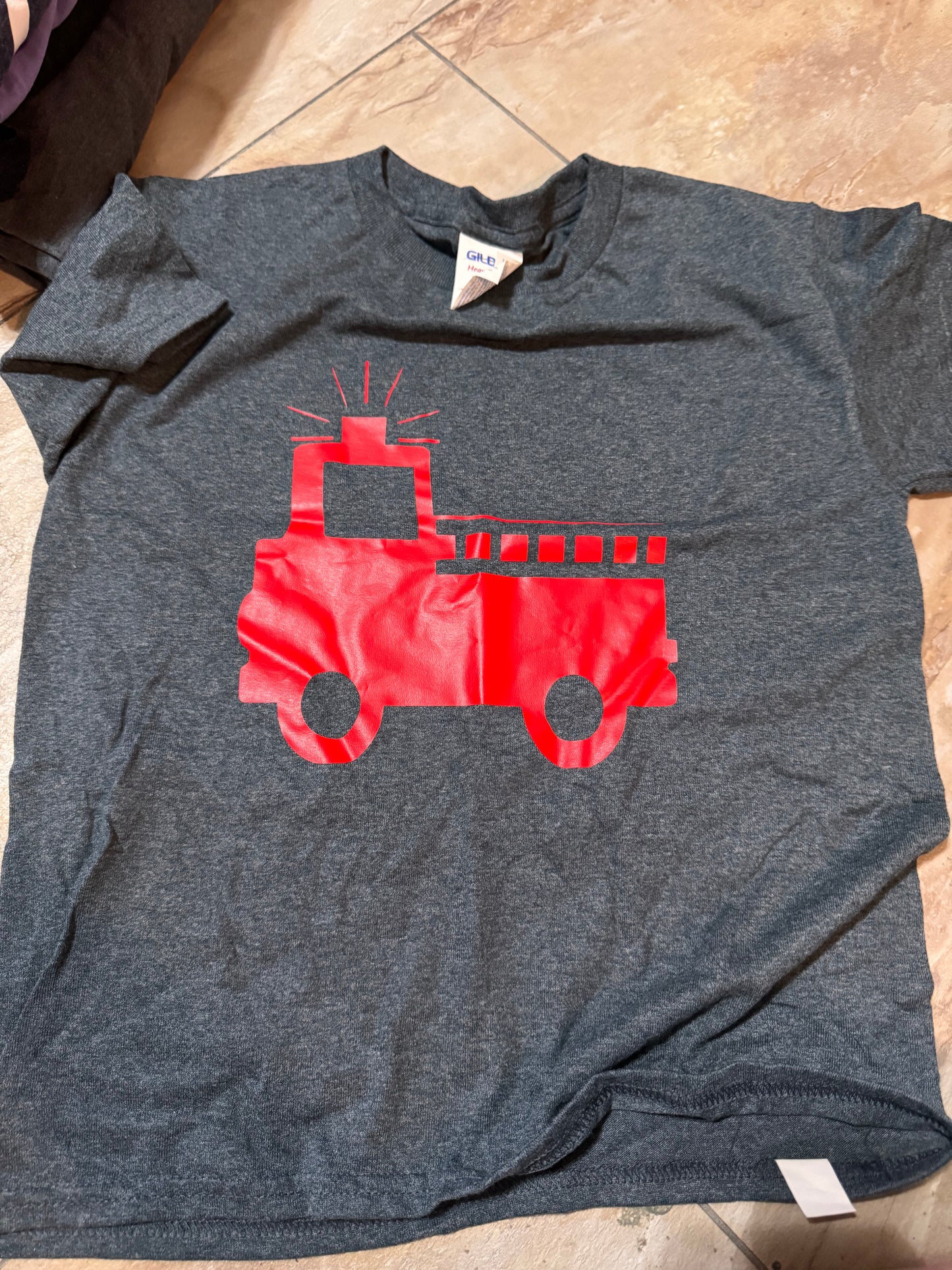 Fire Truck Tshirt - Youth XS