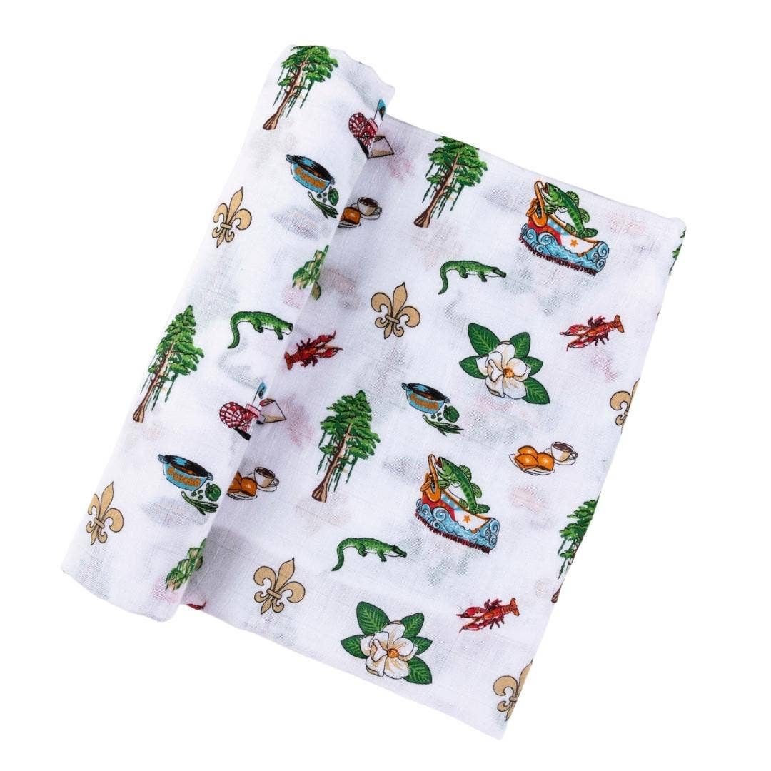 Louisiana Baby Swaddle Blanket (Unisex)