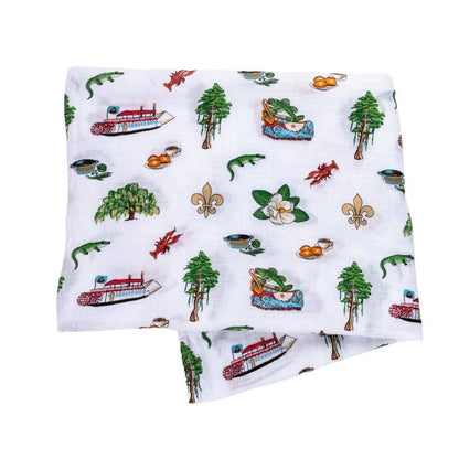 Louisiana Baby Swaddle Blanket (Unisex)