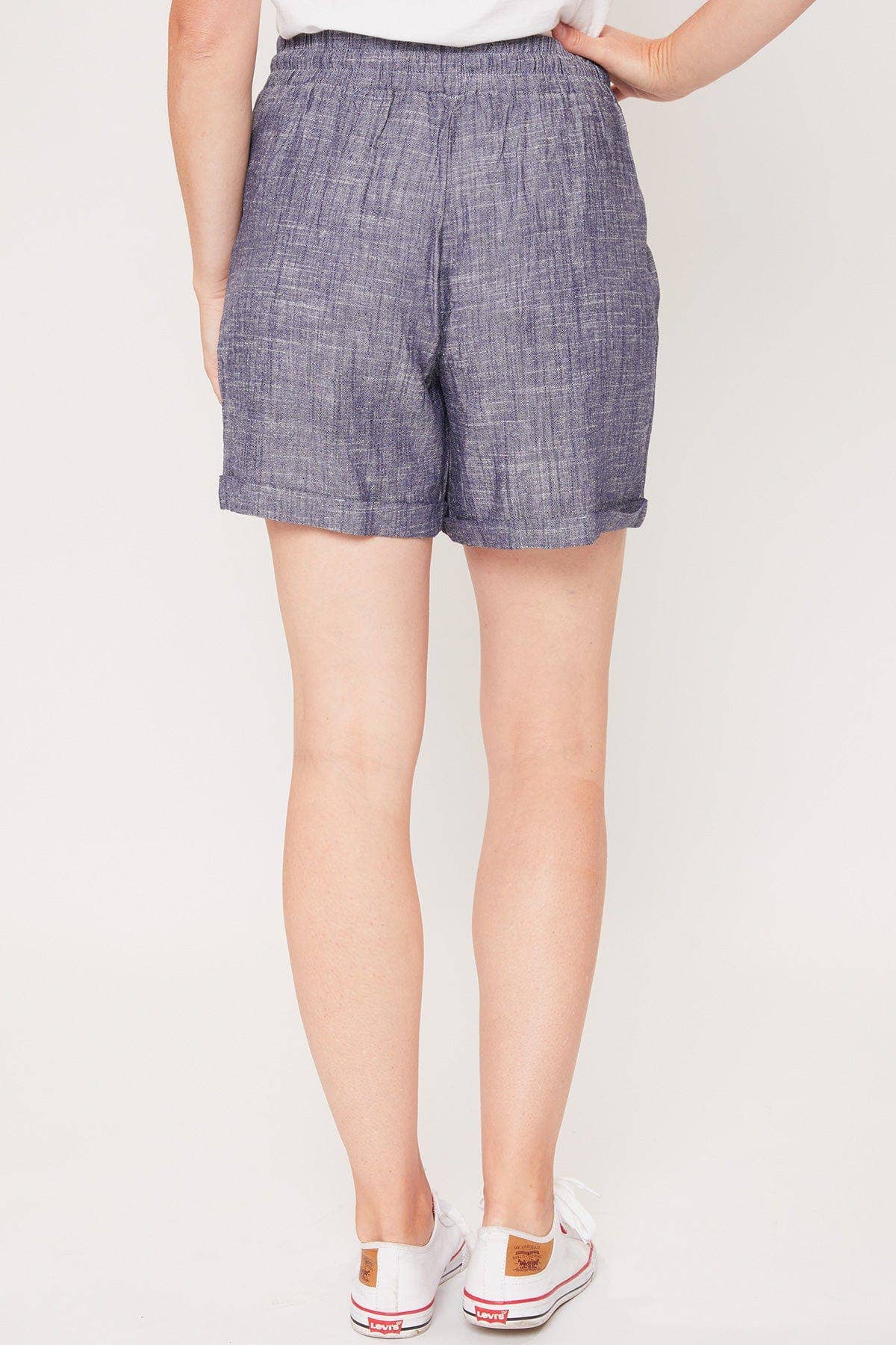 Missy Linen Lounge Shorts with Elastic Waistband